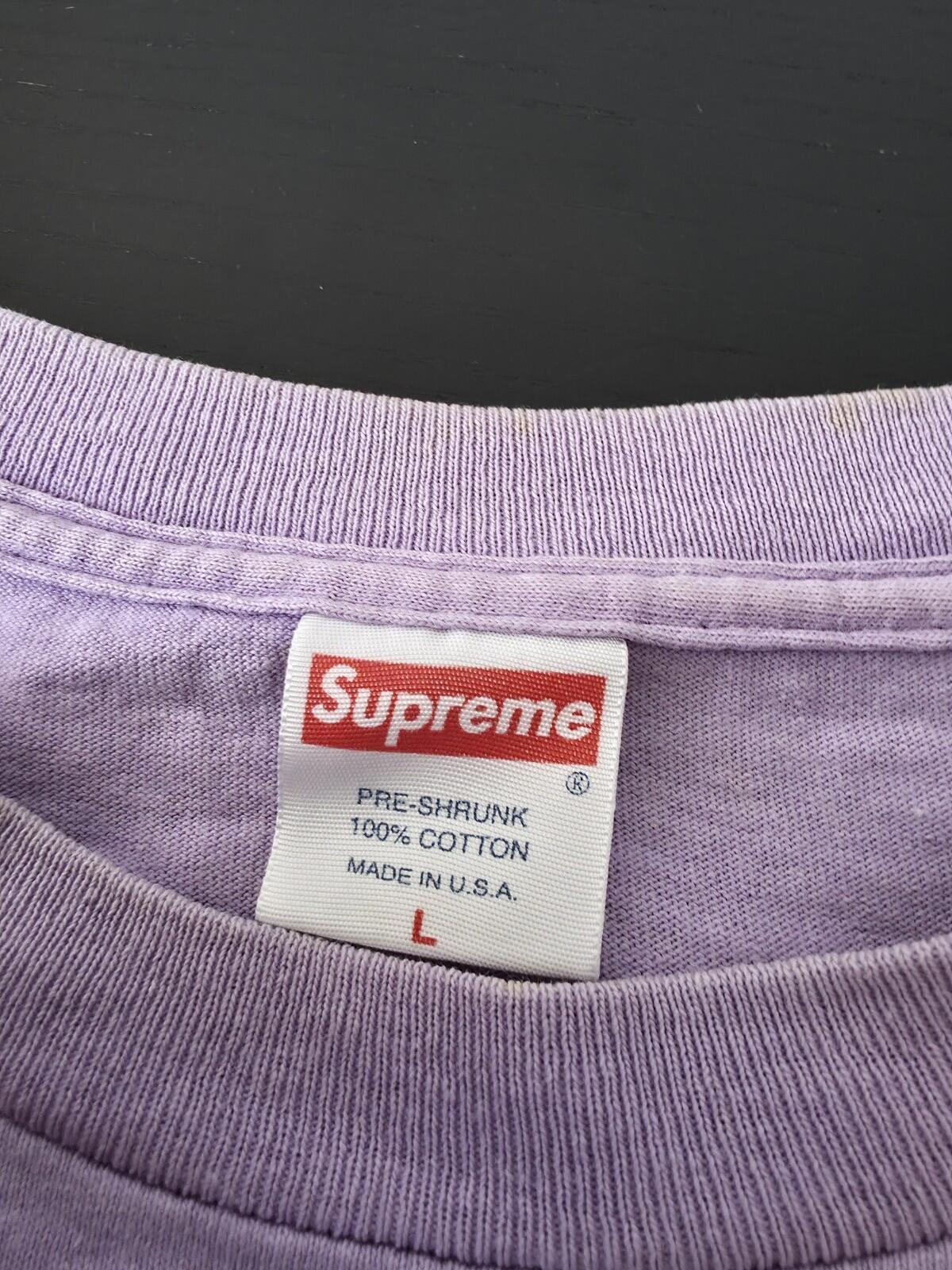 2003 Supreme x NeckFace The Ill Nail Job Tee Light Purple Size L