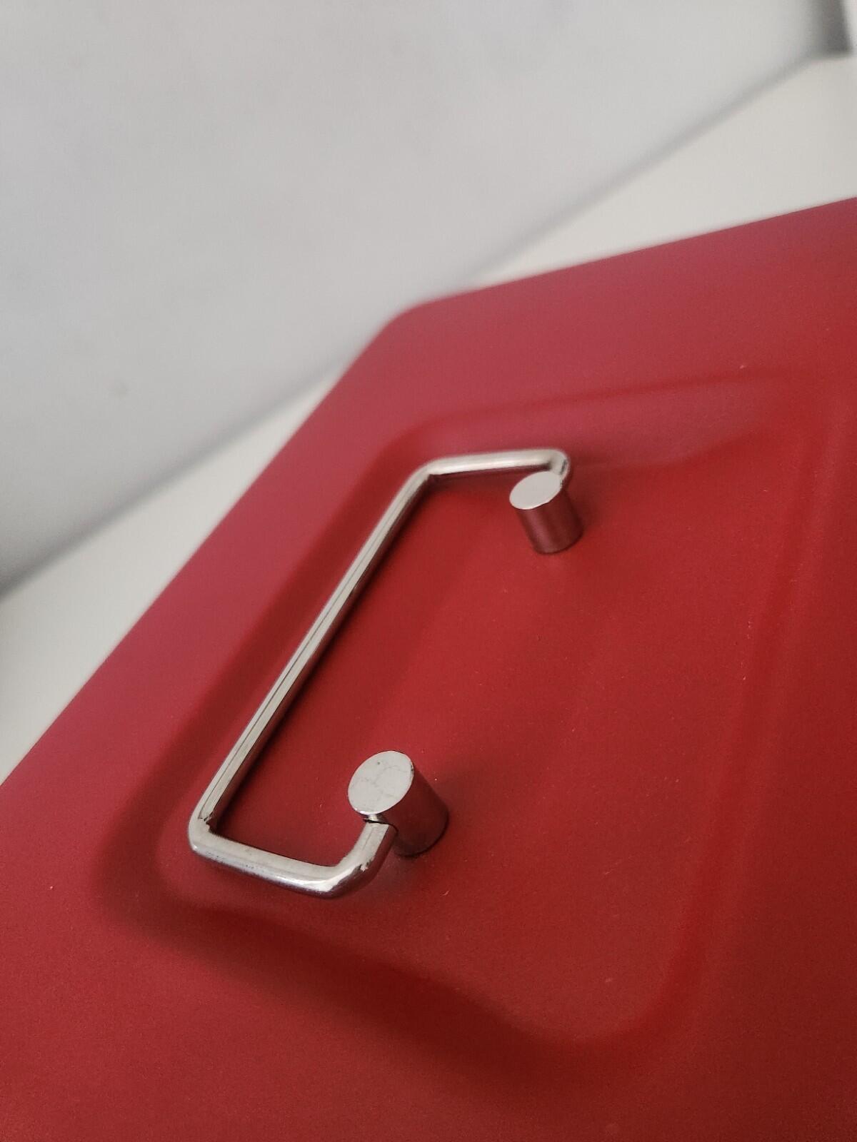 FW17 Supreme lock box red metal 2 keys Accessory Storage Red Powder Coated Iron