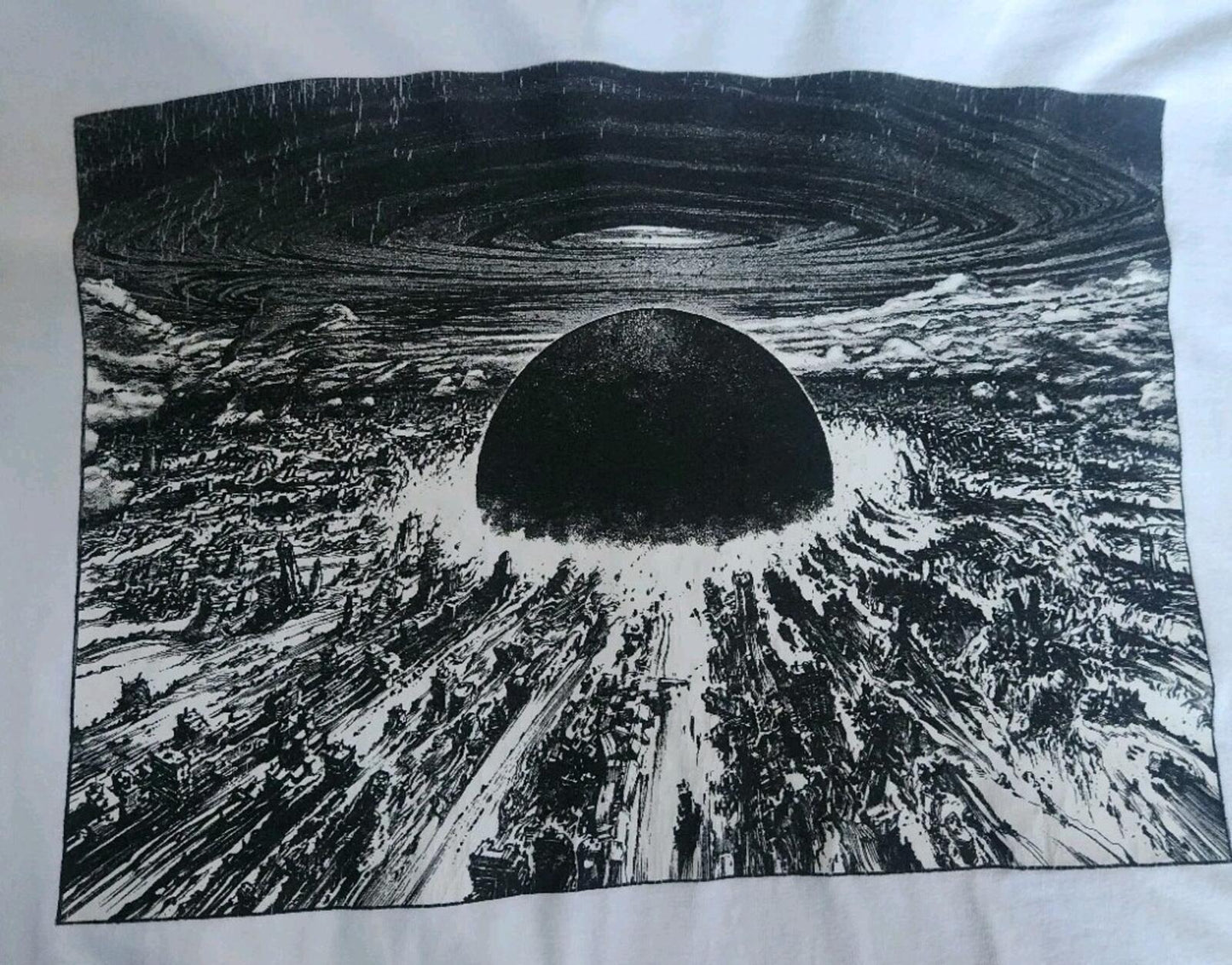 FW17 Supreme Akira Neo-Tokyo L/S tee white Long sleeve medium T-shirt Anime Rare