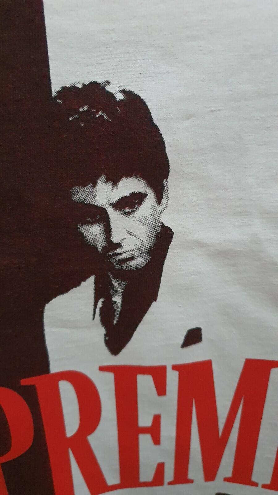 FW17 Supreme x Scarface Split Tee Red Size L