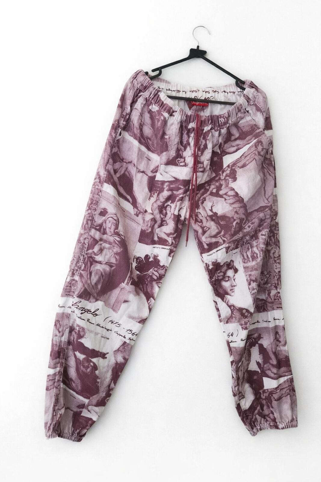 HW17 Supreme Michelangelo Hose Burgund Größe XL