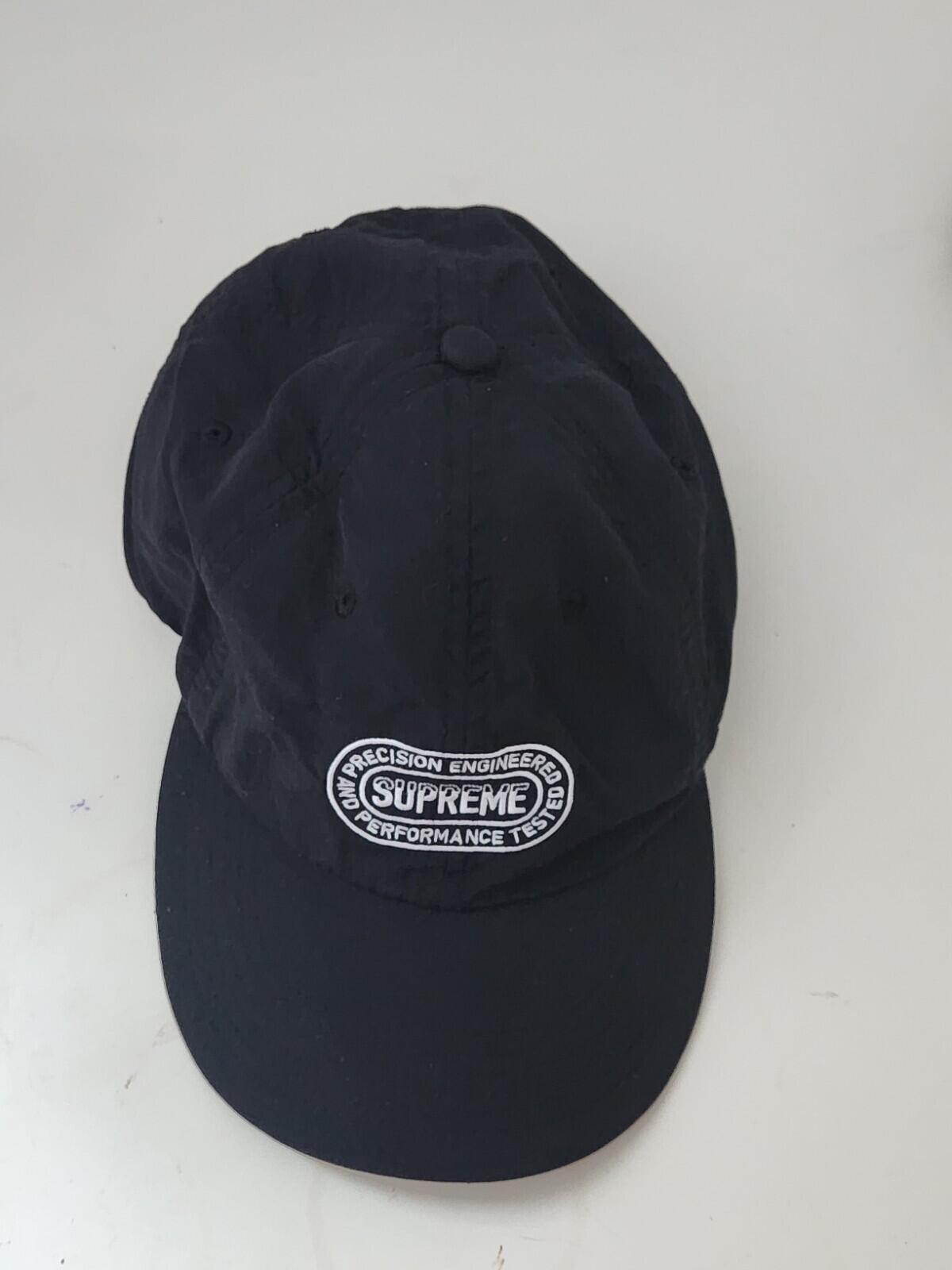 FW20 Supreme Precision 6-panel Cap Water resistant nylon hat Black