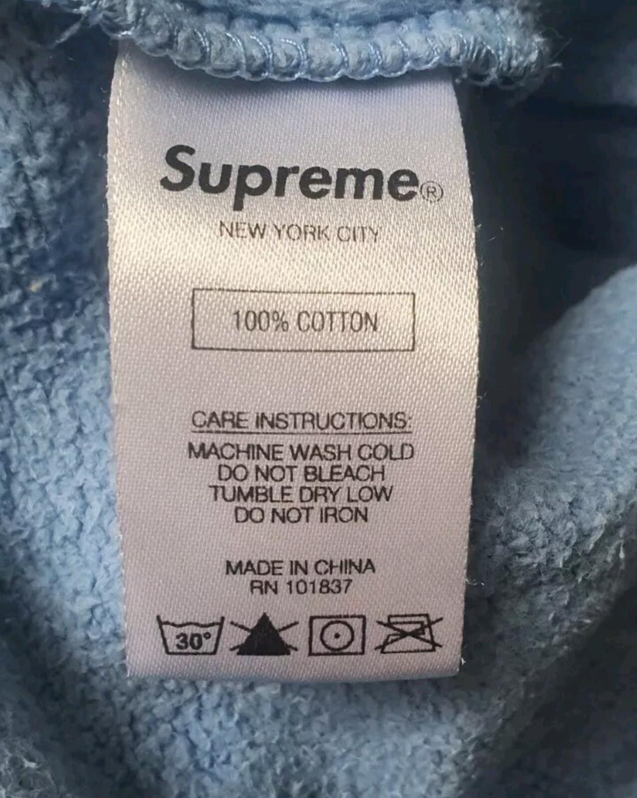 FW20 Supreme Big Logo Paneled Sweatpant pants Navy size S Small Trousers
