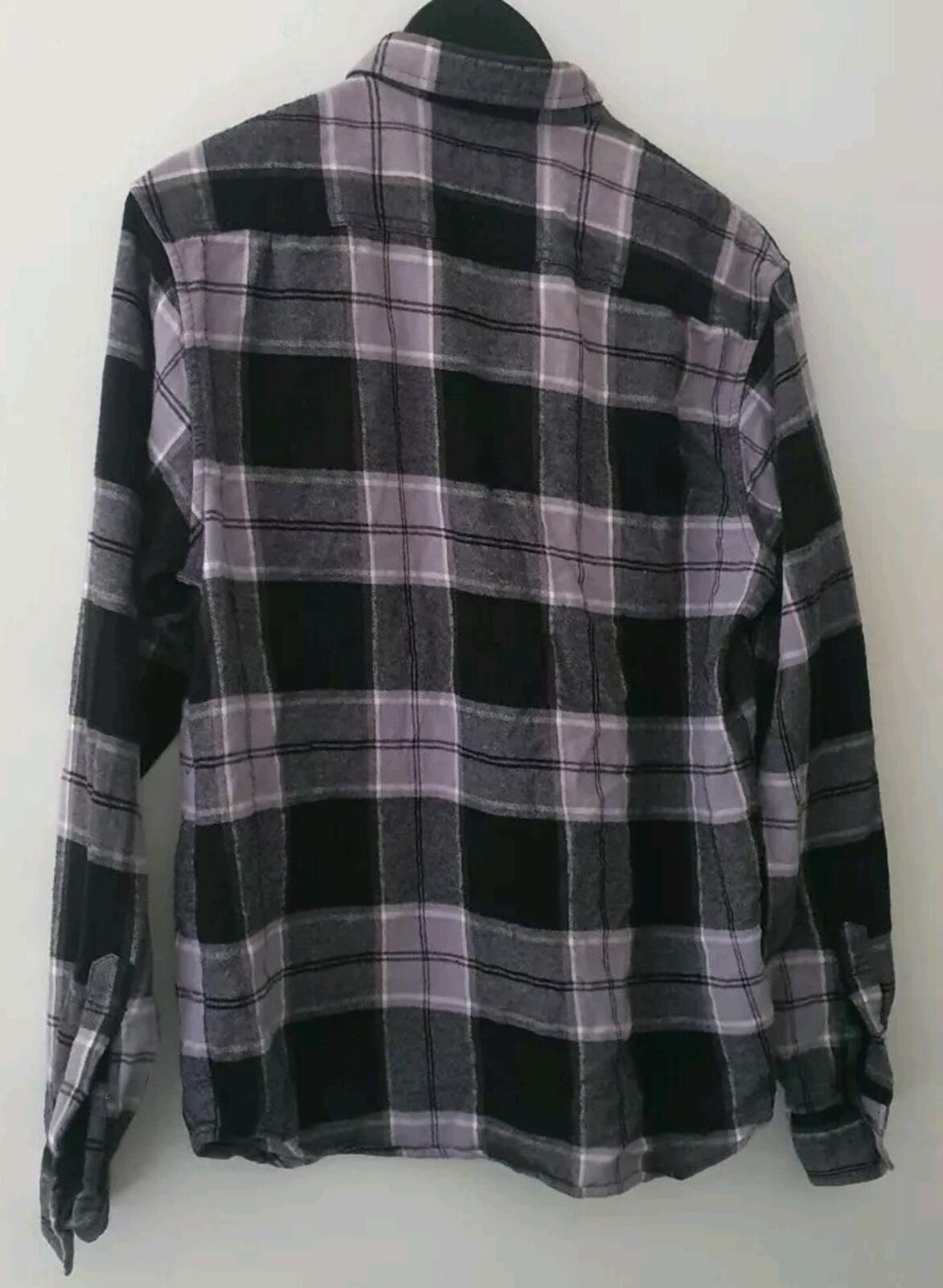 FW17 Supreme God Bless kariertes Flanellhemd Schwarz Größe M Medium Blessed