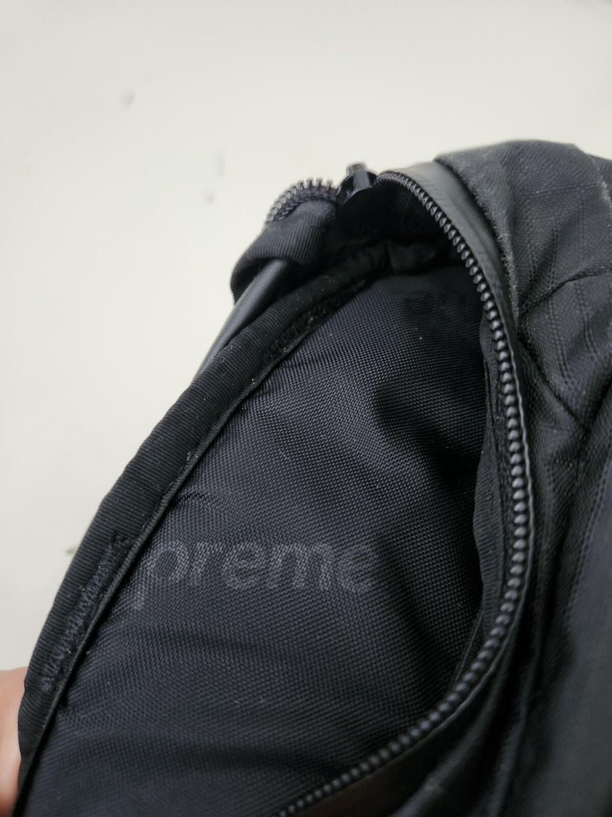 SS21 Supreme Sling Bag Black Water Resistant Shoulder Waist Nylon Ripstop