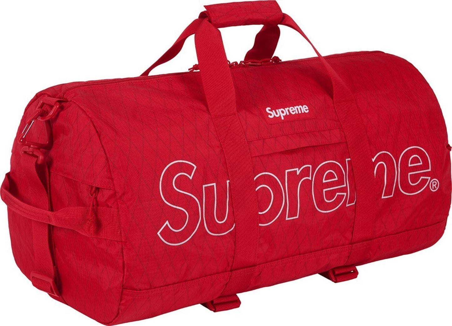 FW18 Supreme Duffle Bag Red Water and Abrasion Resistant