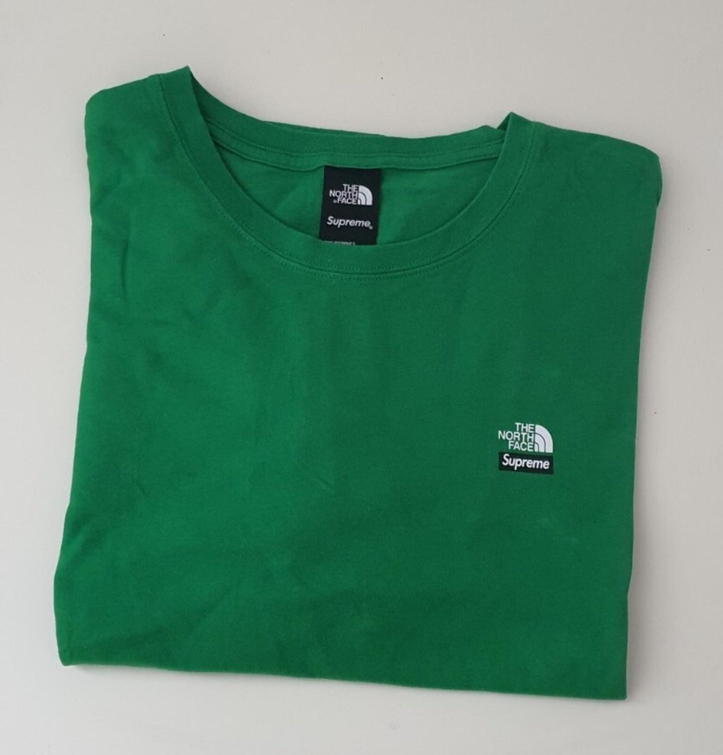 FW21 Supreme x The North Face Mountains tee green t-shirt TNF
