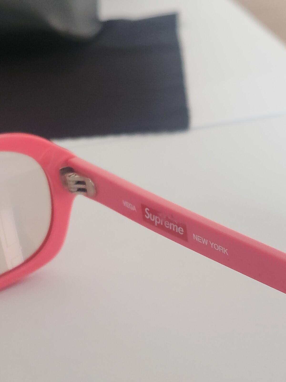 SS21 Supreme Vega sunglasses Pink made in Italy glasses accessory handmade