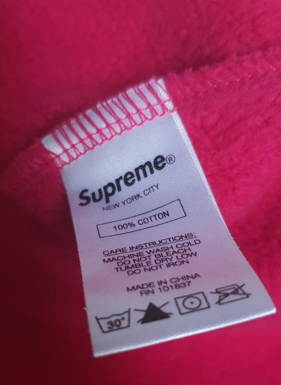 SS20 Supreme Metallic Rib hooded sweatshirt Fuschia hoodie L Large Pink Pullover