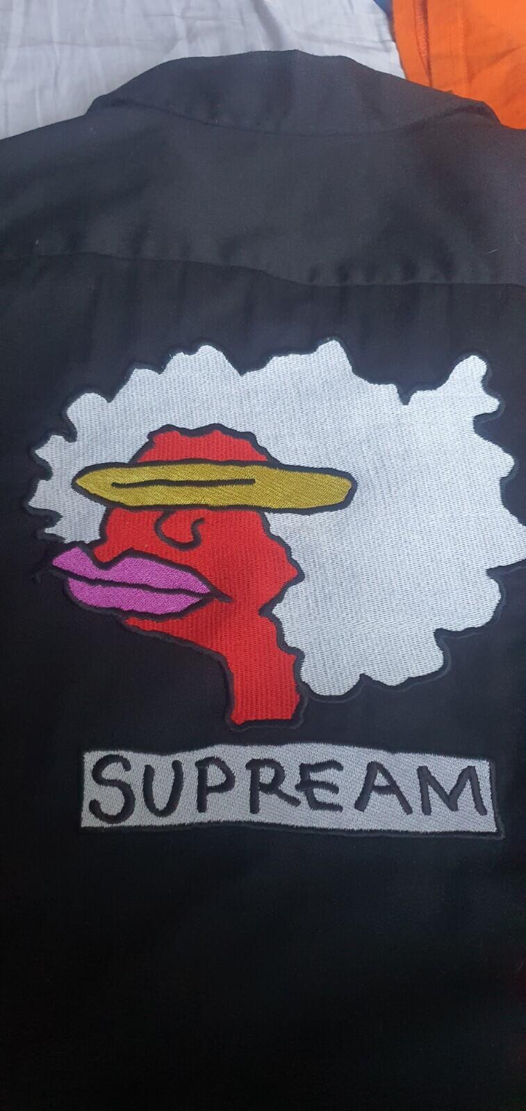 FW17 Supreme Gonz Ramm S/S Work Shirt Size M medium Mark Gonzales Supream Black
