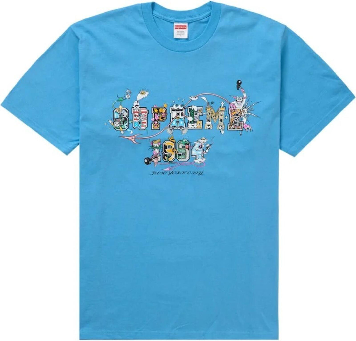 SS24 Supreme Varsity Tee Azul Brillante Talla S