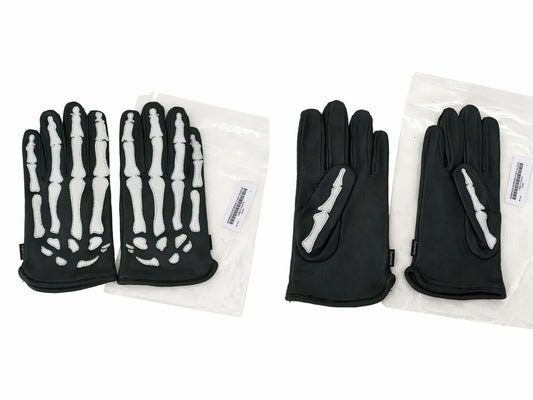 Guantes FW17 Supreme x Vanson Leather X-Ray negros Talla L