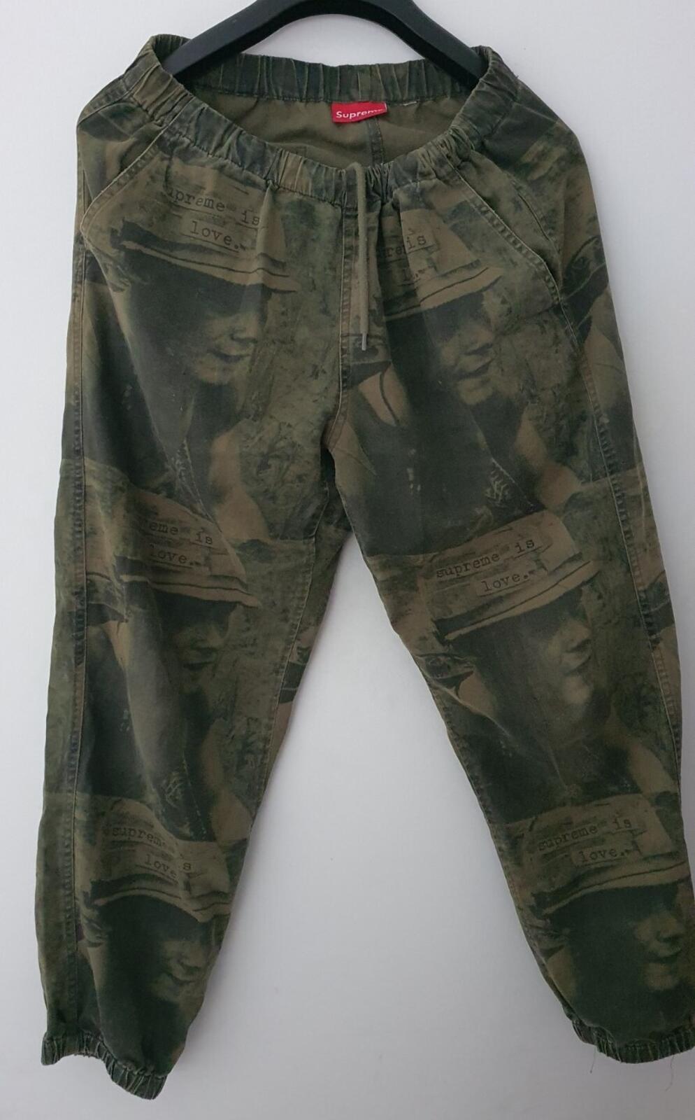 FW19 Supreme Is Love skate pant size S small olive pants
