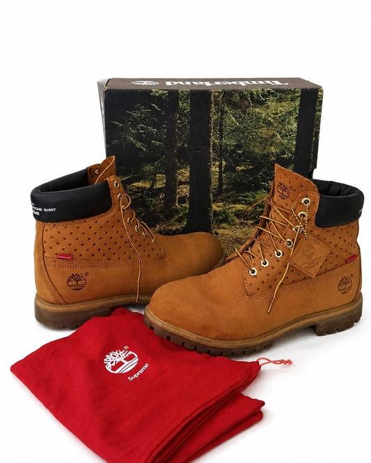 FW15 Supreme x Comme Des Garcons x Timberland 6" Boots Schuhe UK 10.5 US 11 EU 45