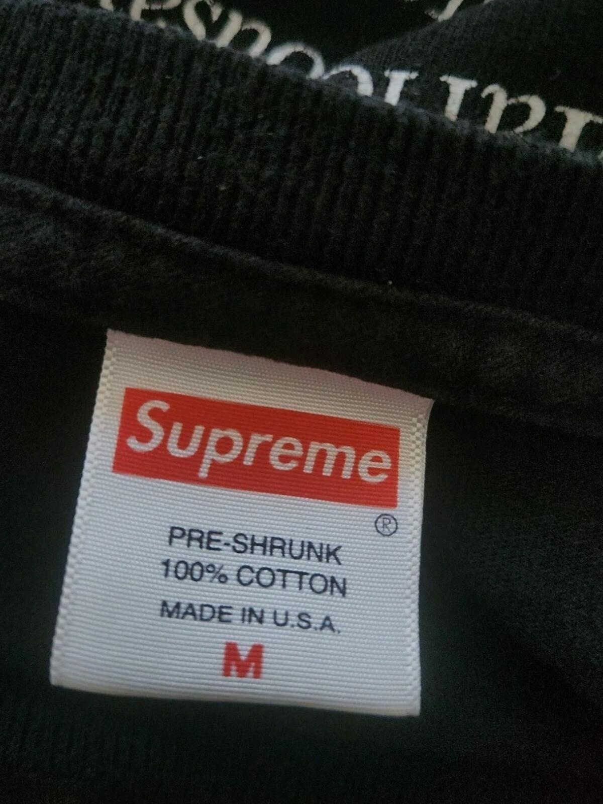 FW17 Supreme x Scarface Friend Tee Black Size M