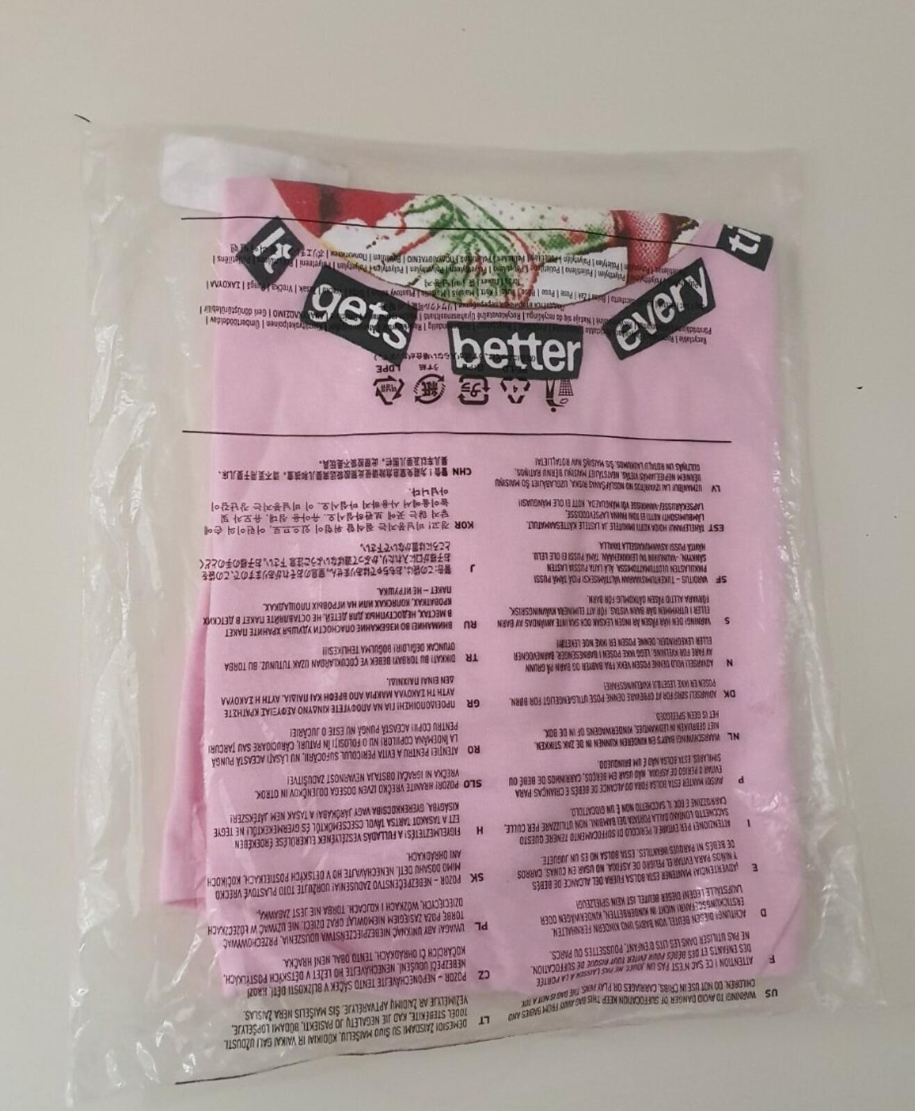 SS19 Supreme It gets Better Tee Light Pink Size M