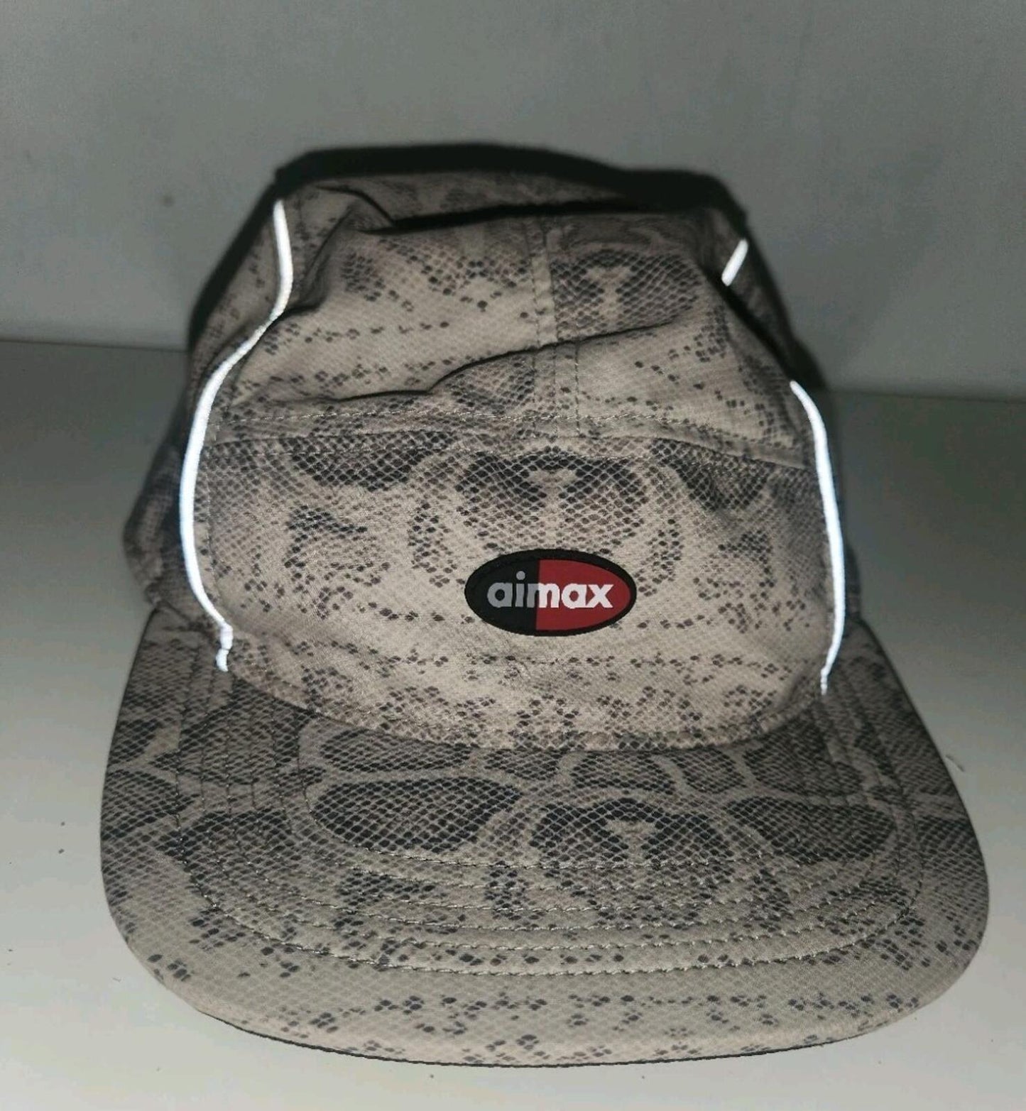 SS16 Supreme x Nike Air Max running hat snakeskin cap 3M reflective