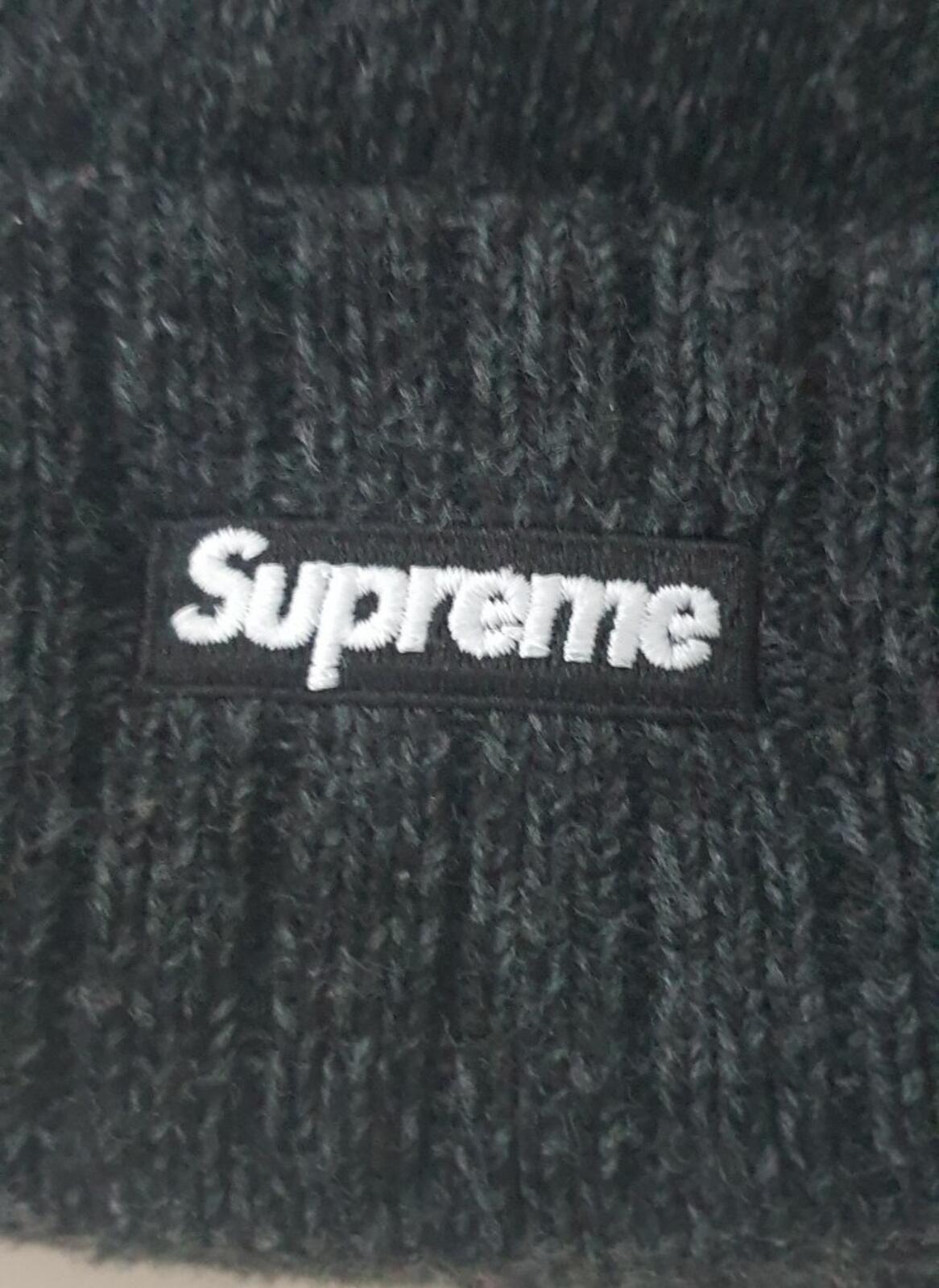 FW18 Supreme New Era Arc logo beanie black small box logo Hat
