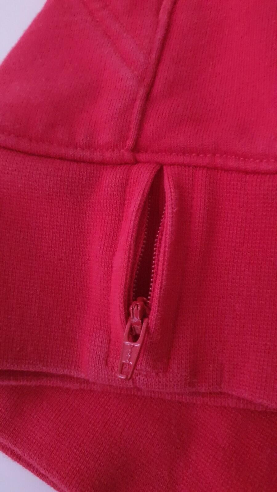 SS18 Supreme x Lacoste Hooded Sweatshirt Red Size S