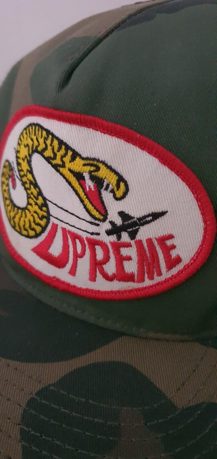 FW12 Supreme Sidewinder 5-panel Mesh Hat Woodland Camo Snake