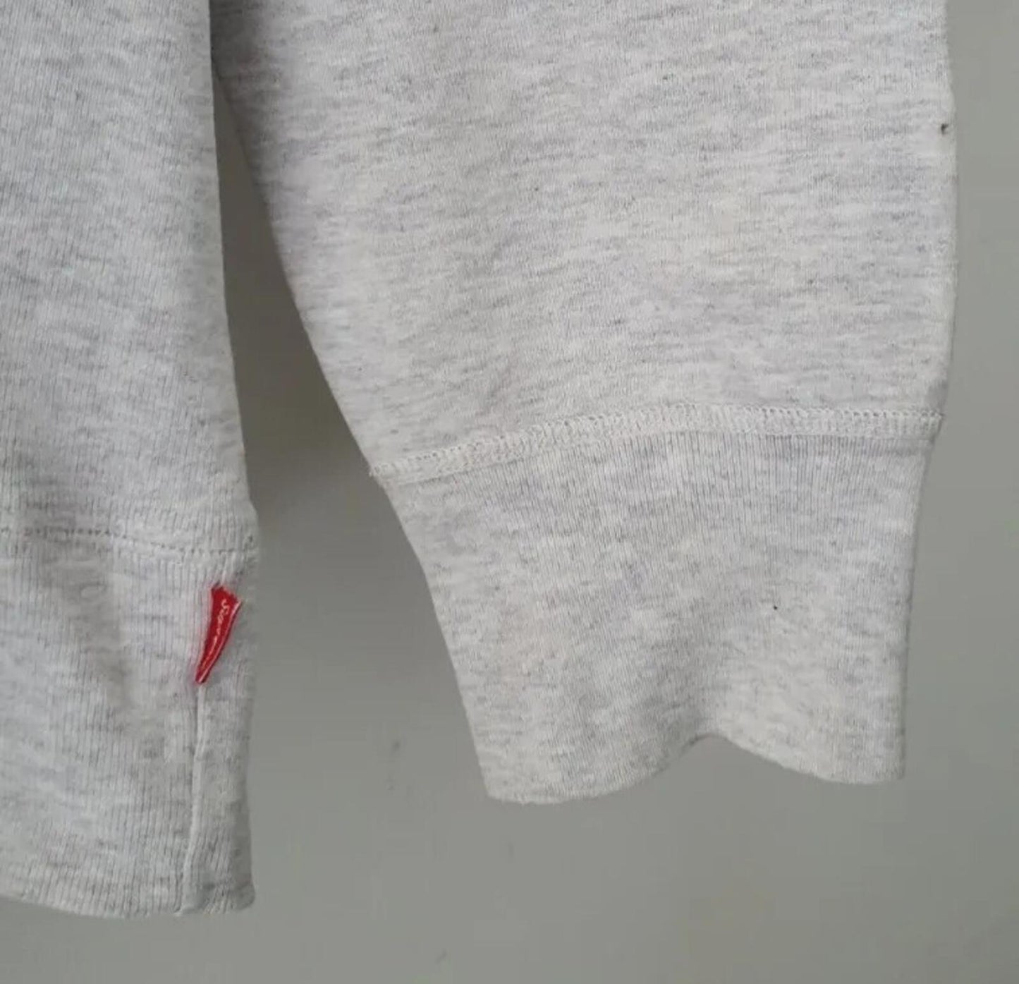 FW15 Supreme S Logo Hooded Sweatshirt size M medium grey hoodie