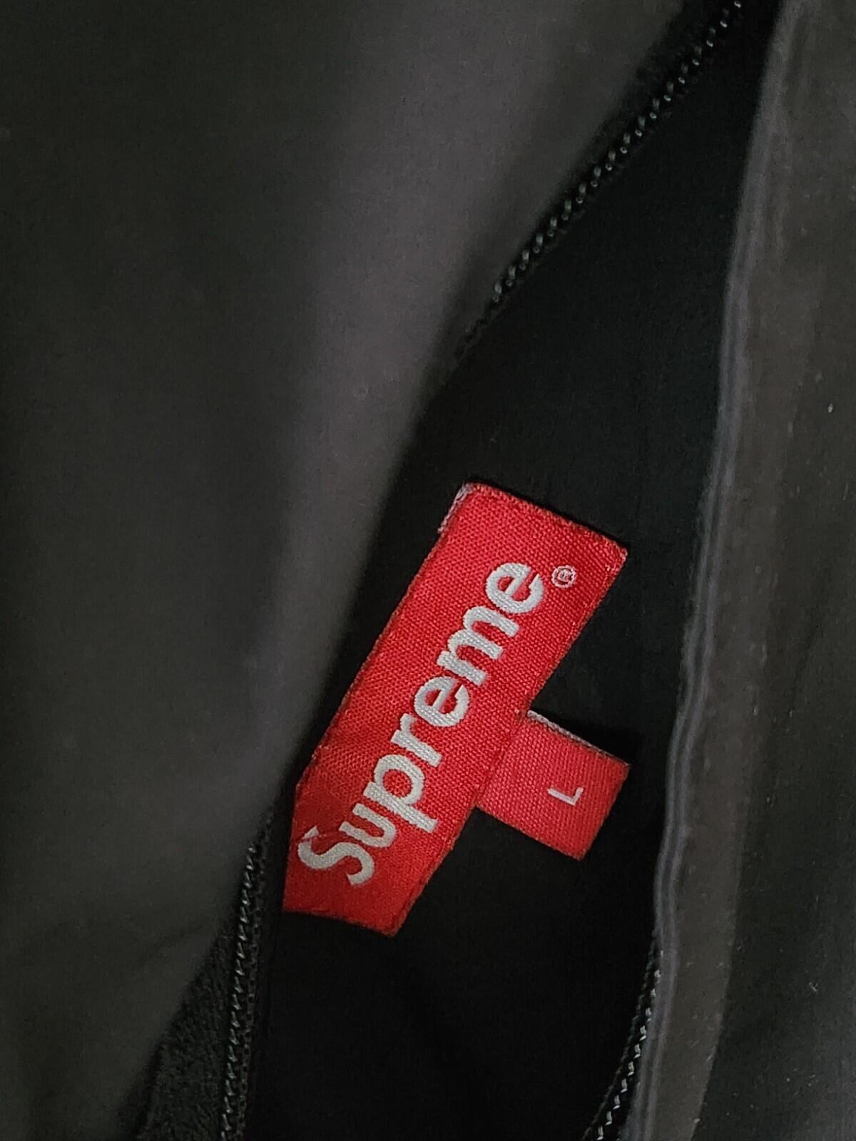 FW15 Supreme Reversible Pullover Puffer Jacket Größe L groß Seltene Jacke Schwarz