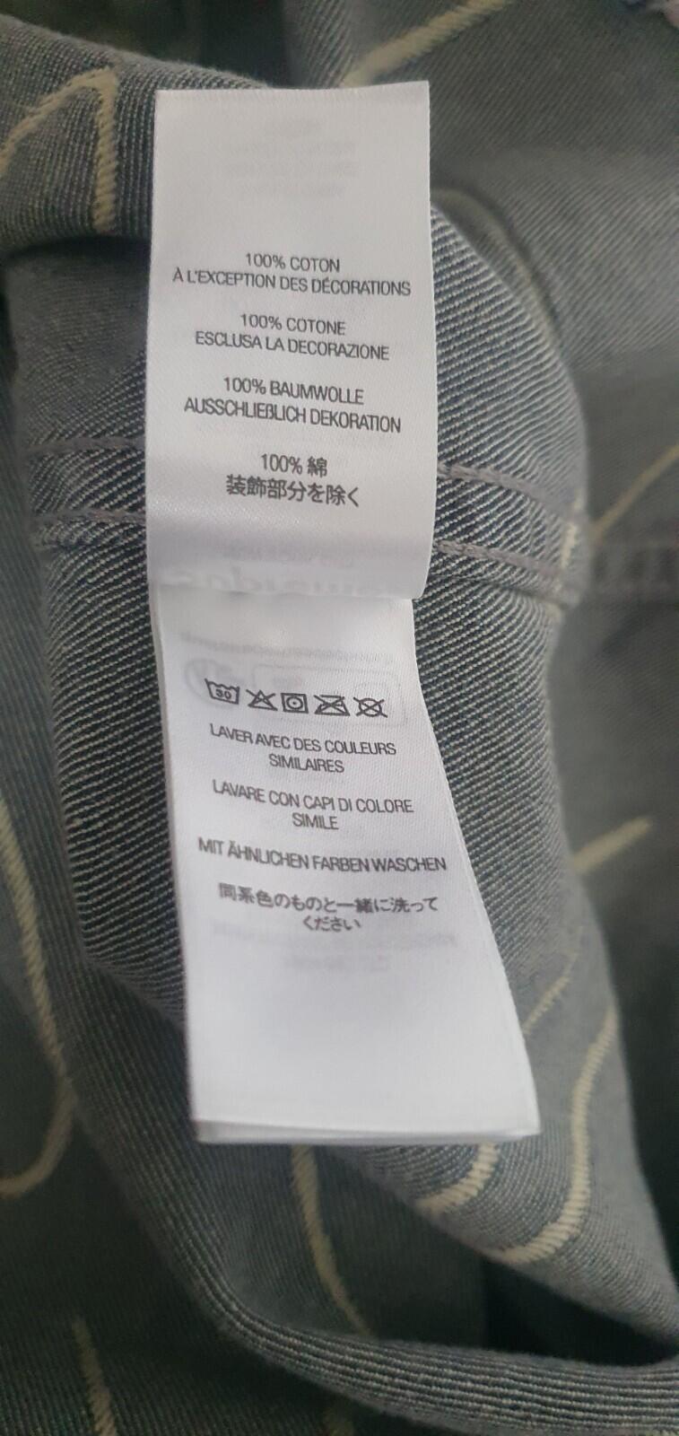 FW23 Supreme Handwriting Jacquard denim shirt long sleeve L/S shirt S Small