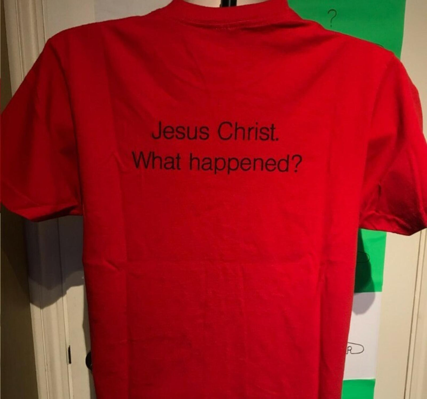 SS15 Supreme KIDS Hand Tee Red Size M  Jesus Christ What Happened?