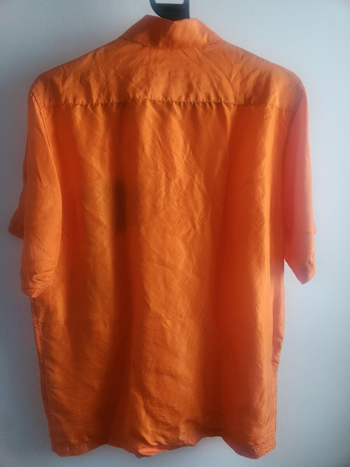 SS19 Supreme The Persistence of Memory Silk S/S Shirt M Orange Salvador Dali