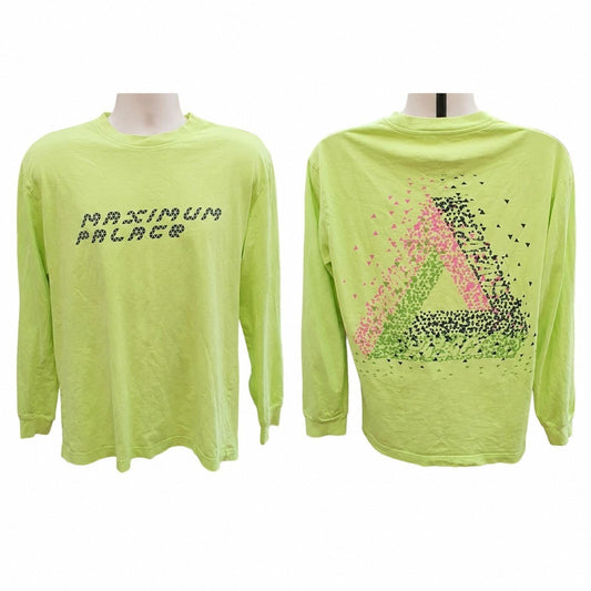 AW17 Palace Tri-Flect L/S T-shirt Fluro Größe L