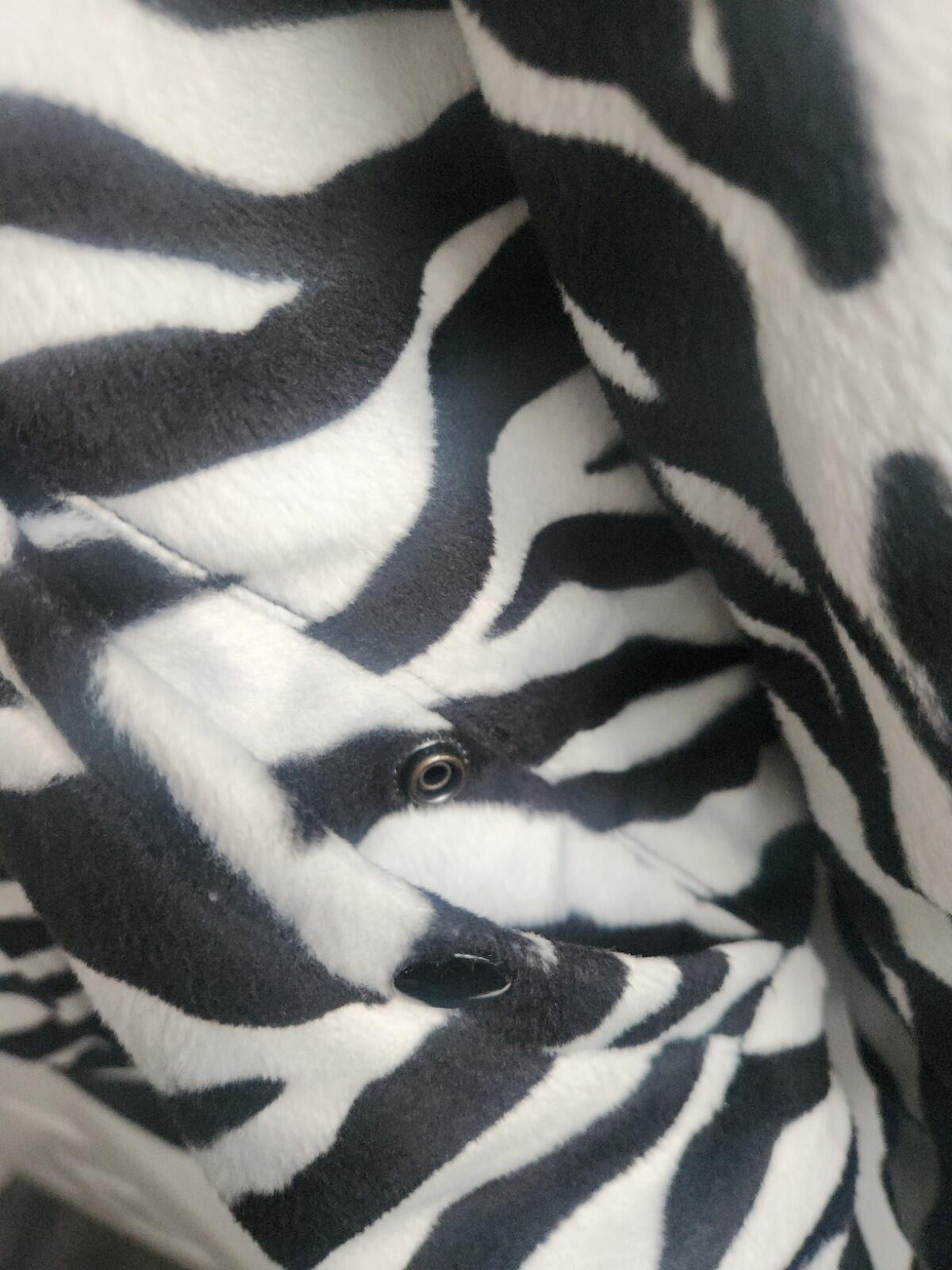 SS17 Supreme contrast stitch reversible MA-1 jacket size L Large Black / Zebra
