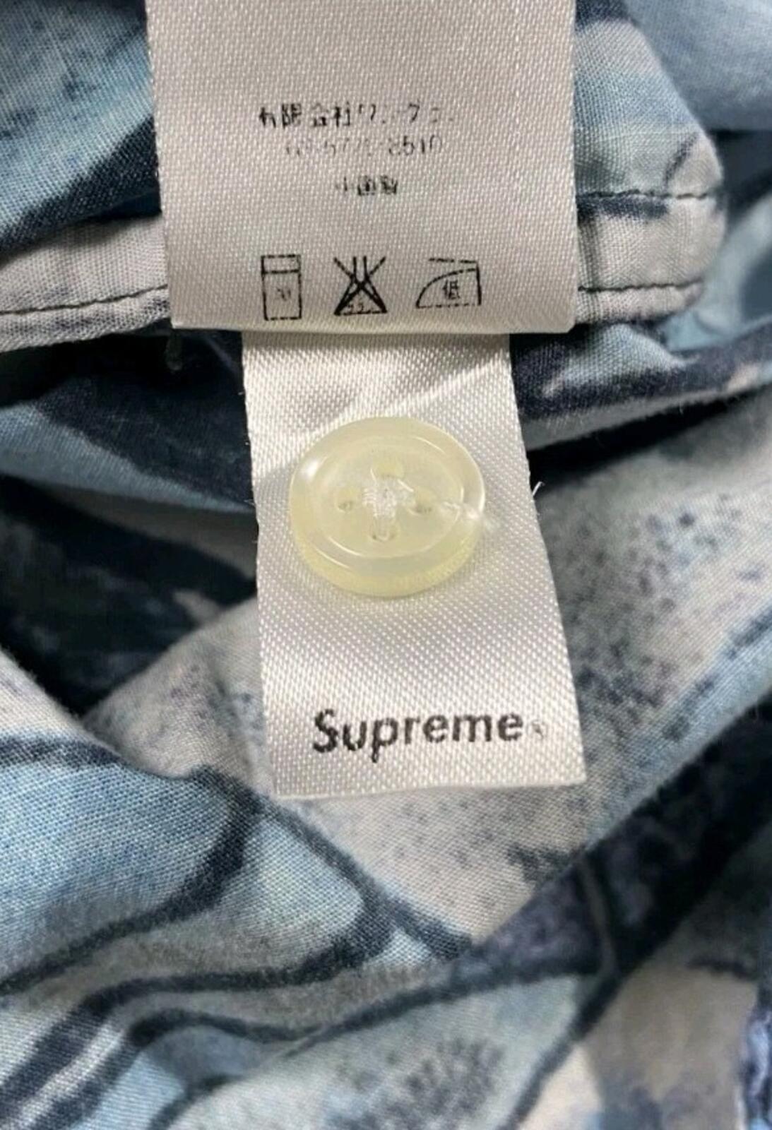 Camisa Cubista SS14 Supreme Azul Talla L Picasso