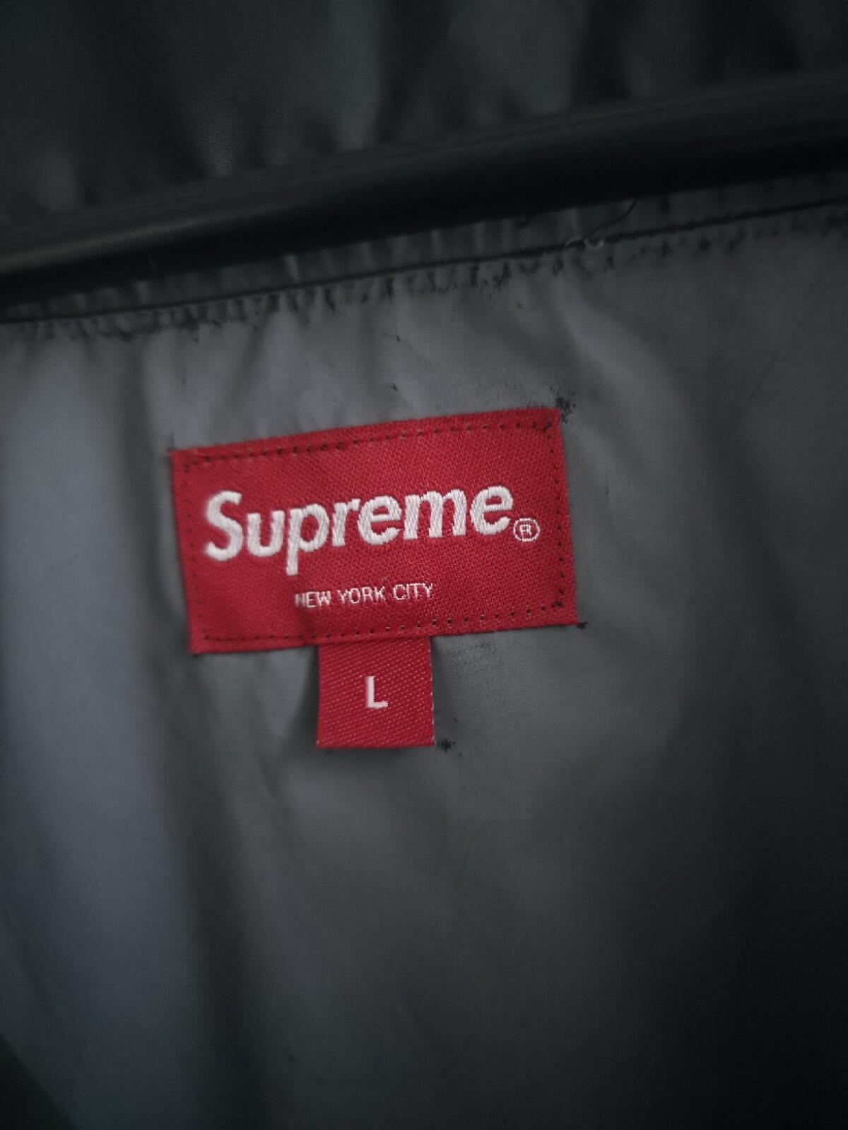 SS22 Supreme Snap-Off Sleeve L/S Baseball-Oberteil Schwarz Größe L Wasserabweisend