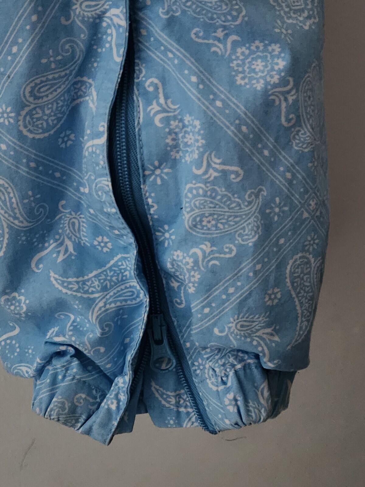 SS18 Supreme Bandana Track Pant Light Blue Trousers Size S Small Nylon Pant