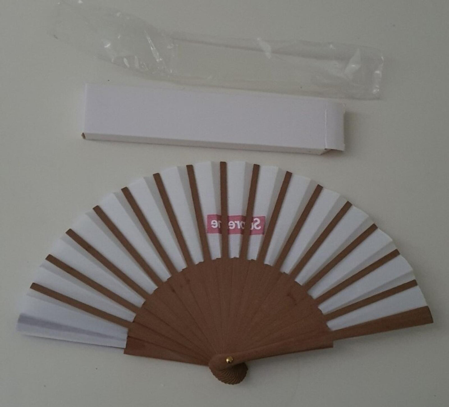SS15 Supreme x Sasquatchfabrix folding fan white New Accessory