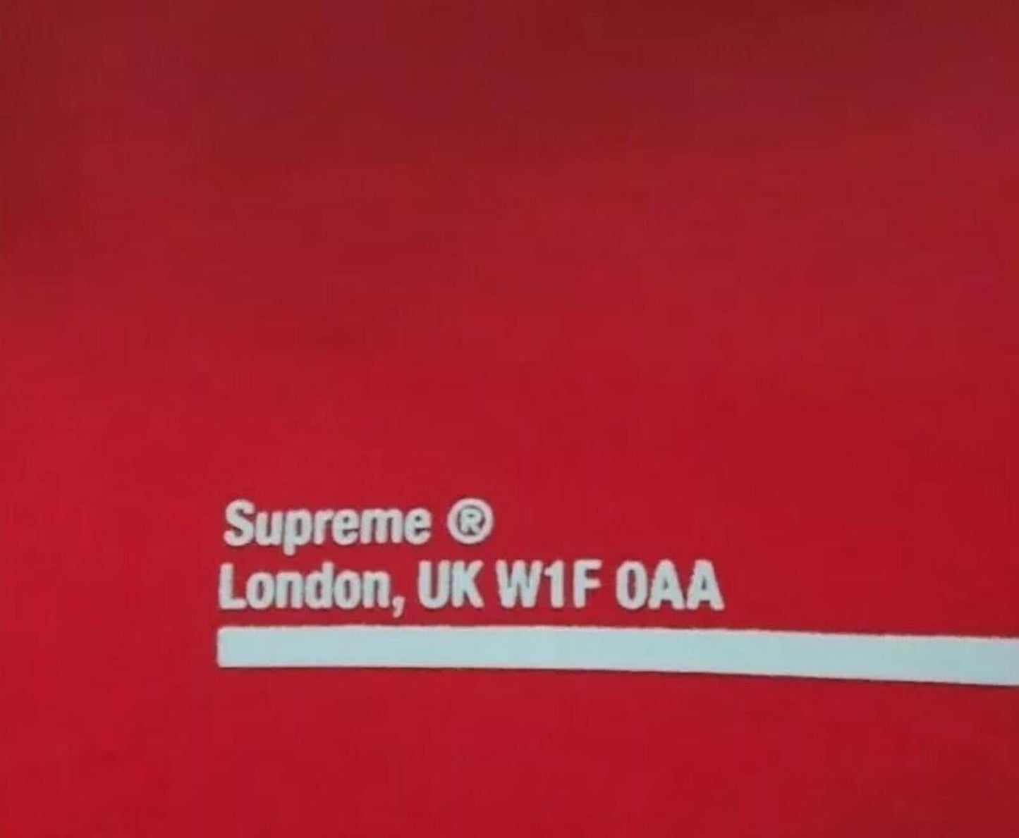 FW20 Supreme Shop New York City red hooded sweatshirt size L large hoodie