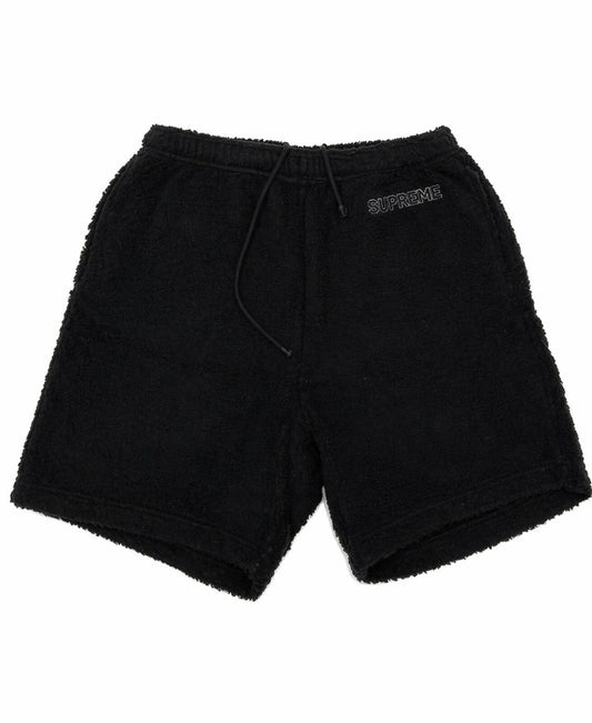 Pantalón corto de felpa SS17 Supreme negro, talla S