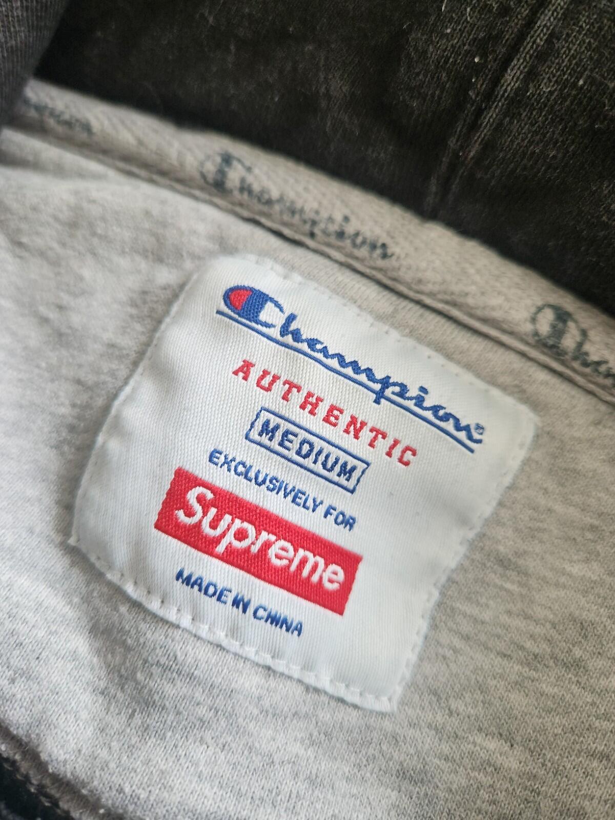 SS14 Supreme x Champion Hooded Sweatshirt White Size M