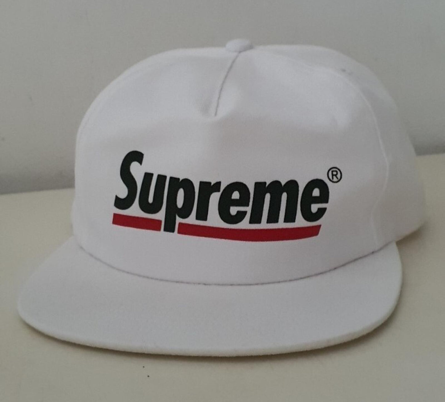 SS20 Supreme Underline 5-panel Cap White