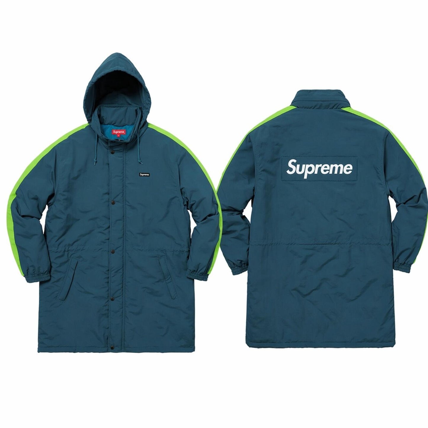 FW17 Supreme Stadium Parka Teal Size S
