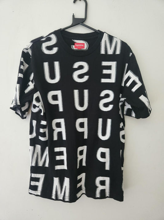 SS21 Supreme Intarsia S/S Top size S small black T-Shirt Tee