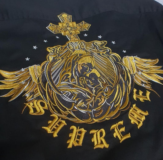 Camisa de trabajo Supreme Mary SS22 negra talla M Mediana