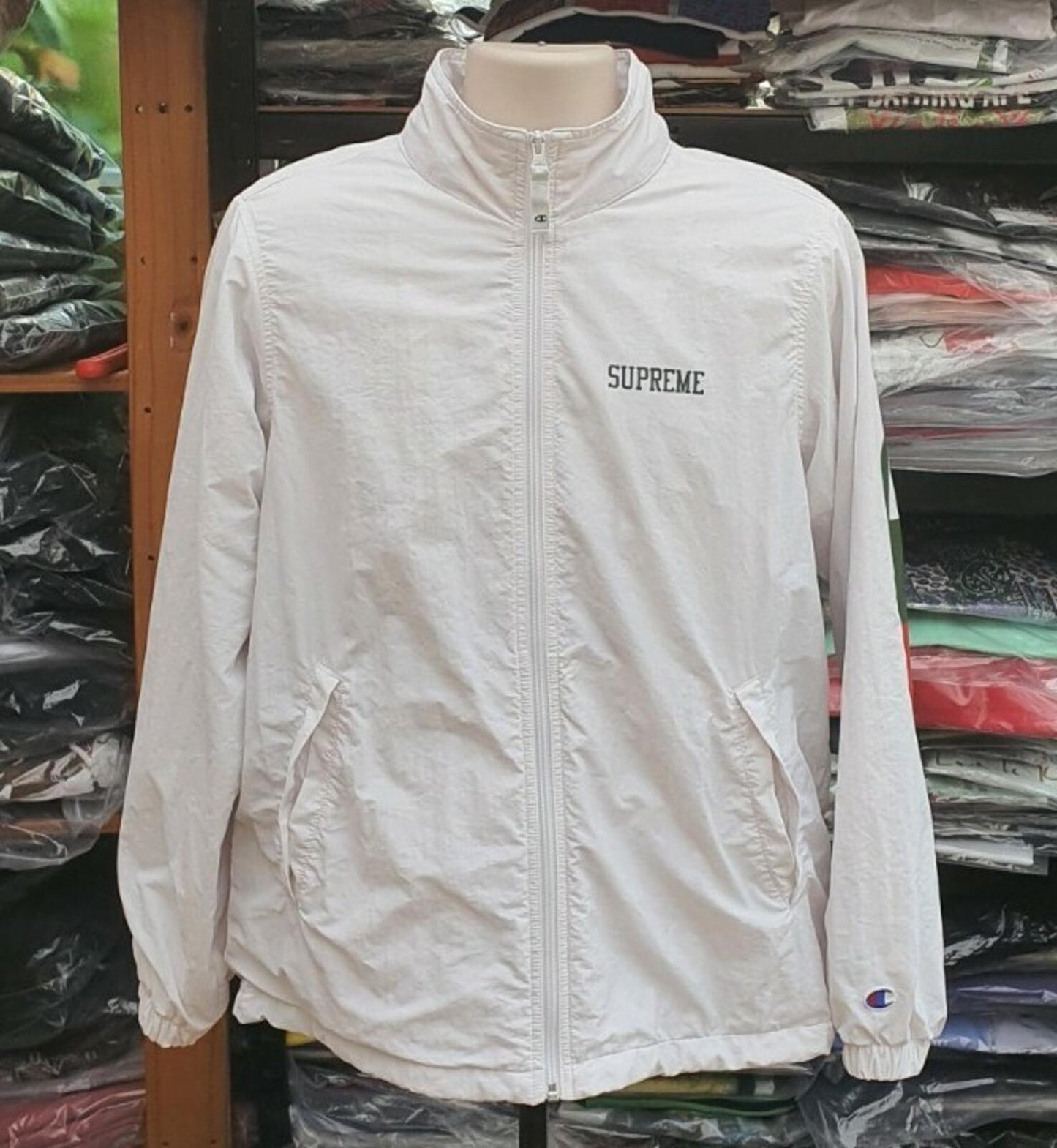 SS18 Supreme x Champion Track jacket White Size M