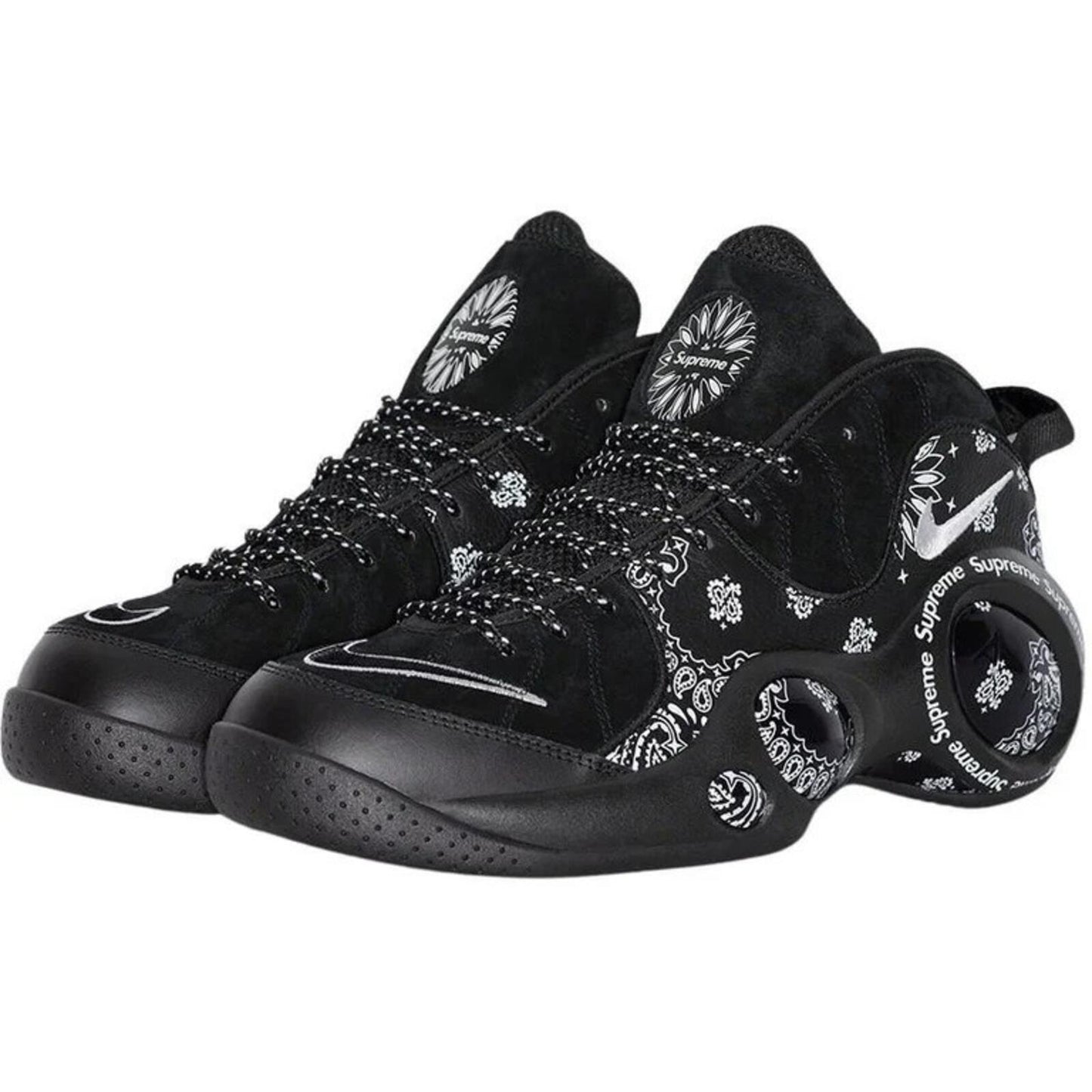 SS22 Supreme Nike Air Zoom Flight 95 SP Black UK 7.5 US 8.5 EUR 42 Bandana lot