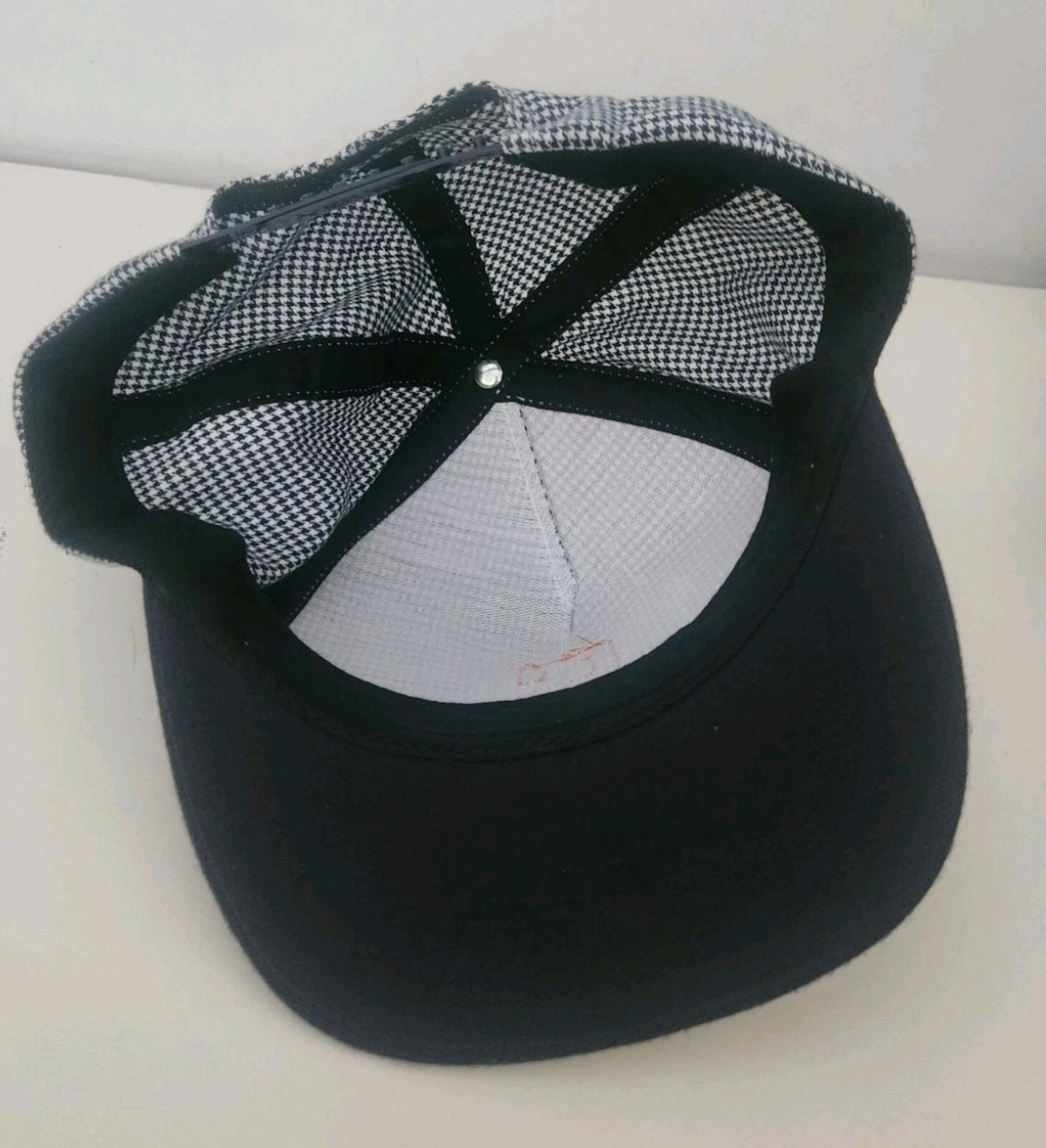 SS12 Supreme Houndstooth 5-panel cap grey hat rare vintage 2012 made in U.S.A
