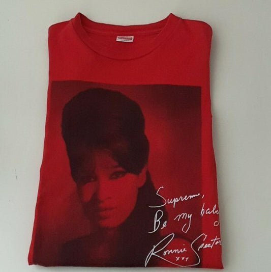 FW09 Supreme Ronnie Spector rotes T-Shirt Größe L large Vintage Tee 2009 Sehr selten