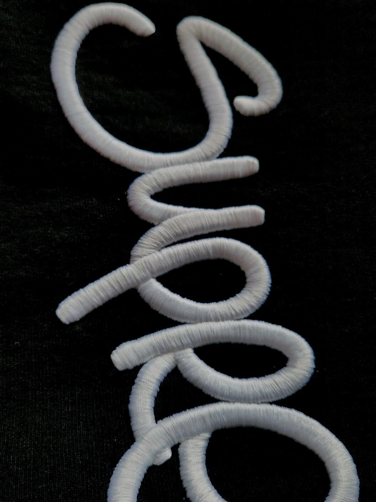 SS22 Supreme Raised Handstyle Kapuzenpullover Schwarz Größe L