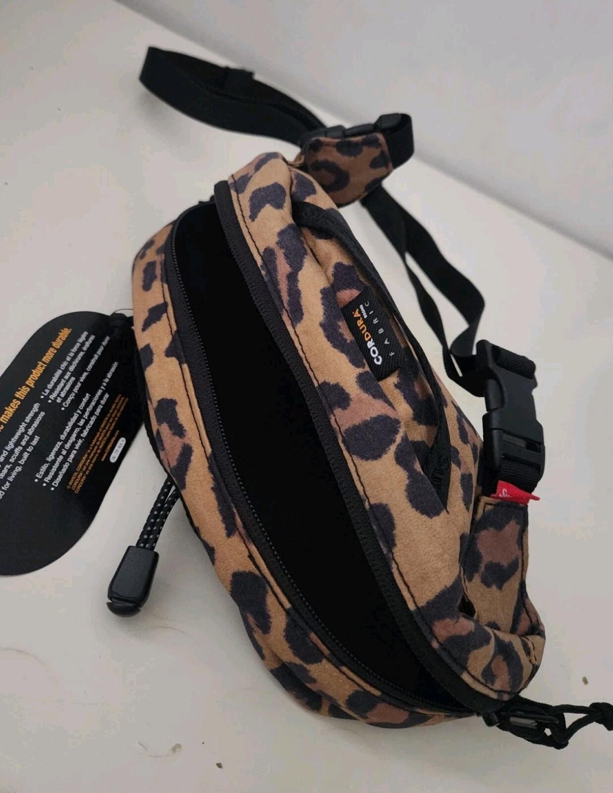 FW20 Supreme Waist Bag Leopard Shoulder Belt Water Resistant New Cordura Fabric