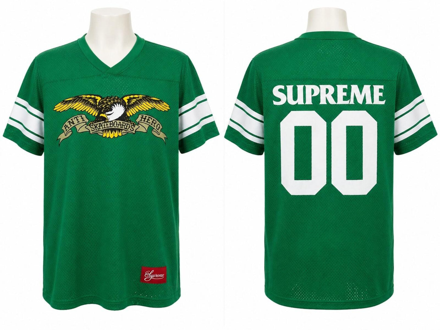 SS14 Supreme x Antihero Football Jersey Green Size M