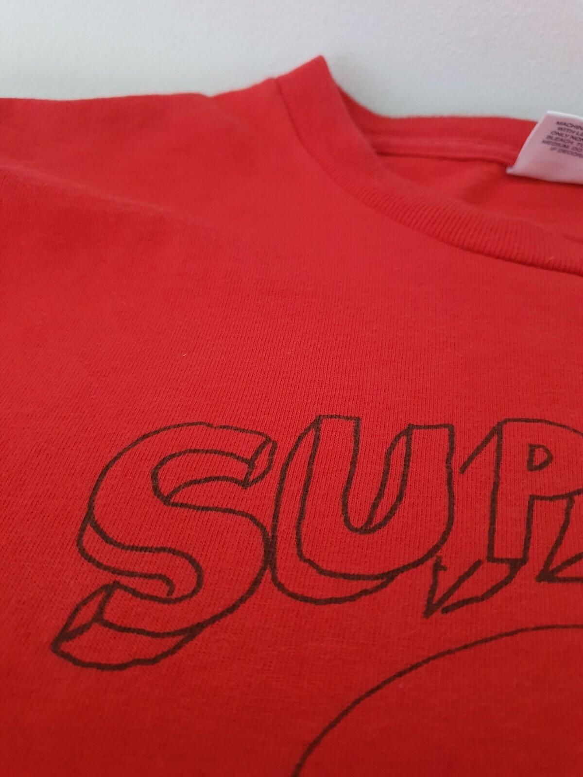 SS12 Supreme Daniel Johnston Jesus Love Tee Red Size M